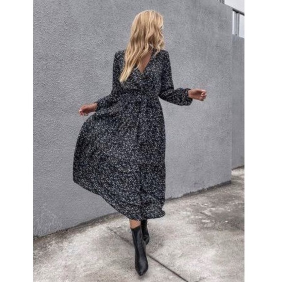 Mango Dresses & Skirts - MNG Mango Black Floral Dress